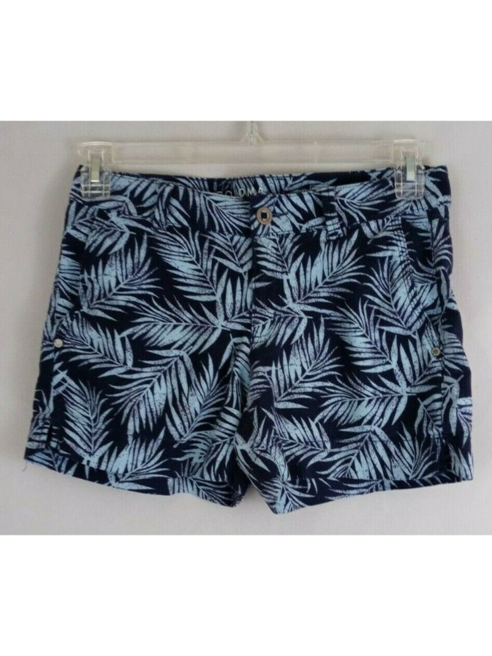 Sonoma Life Style Blue Palm Leaf Print Shorts Size 2